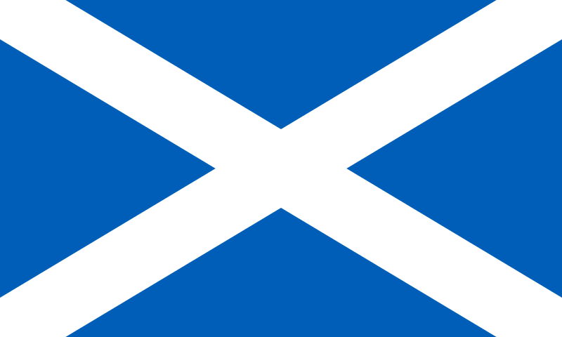 The St Andrew's Cross, flag of Scotland